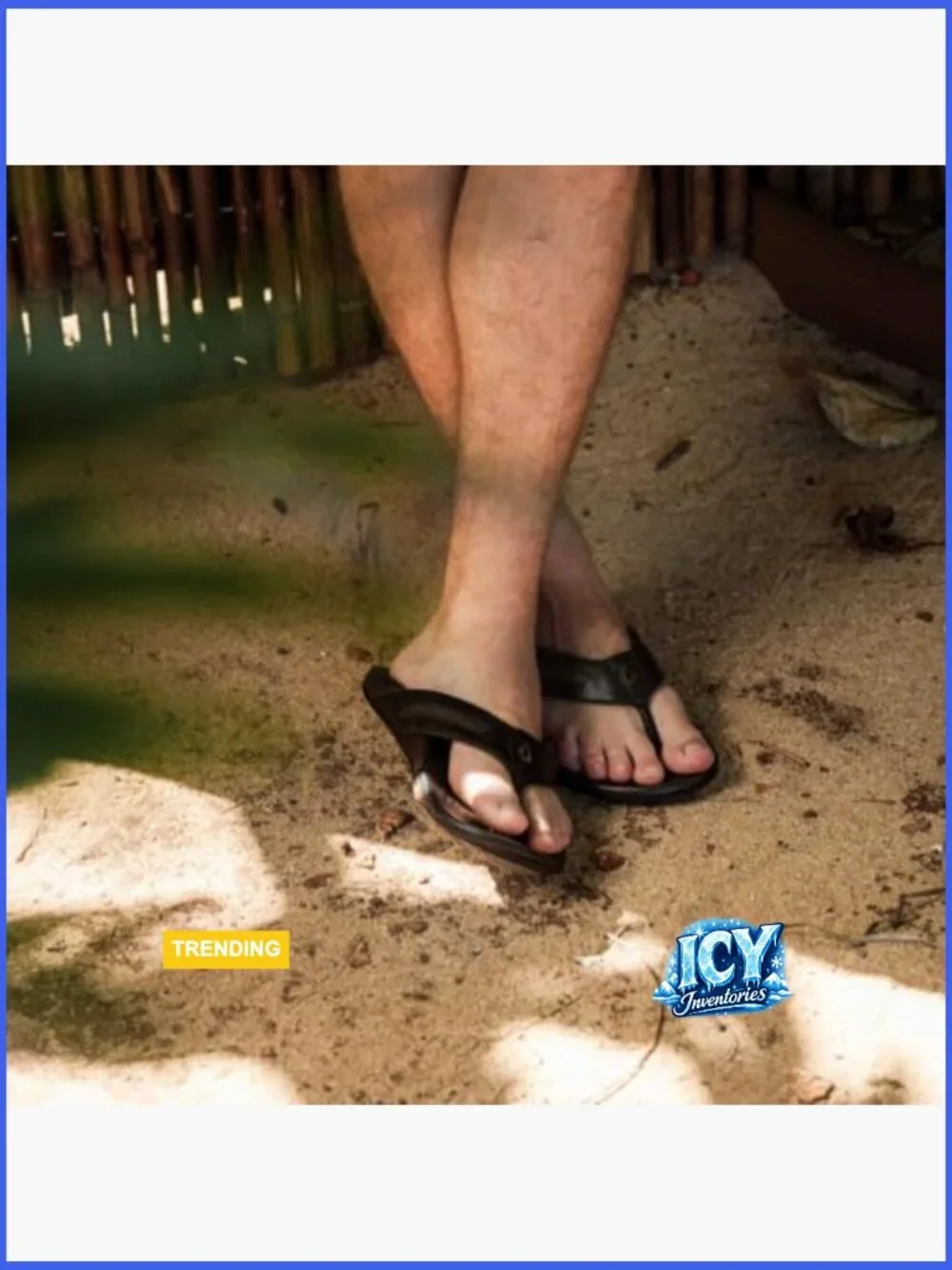 Men's Leather Sandals Flip Flops Arch Support Comfort Fit Premium Materials